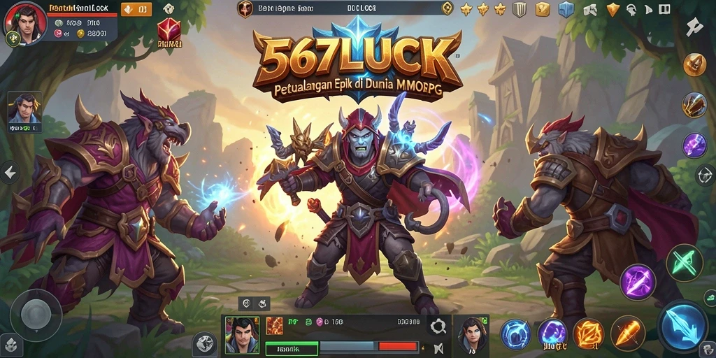 Tangkapan layar gameplay 567LUCK menampilkan aksi pertempuran yang mendebarkan.