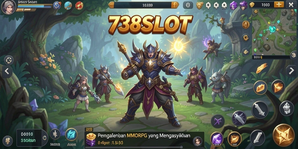 Gameplay seru dan menyenangkan di dunia MMORPG 738SLOT.