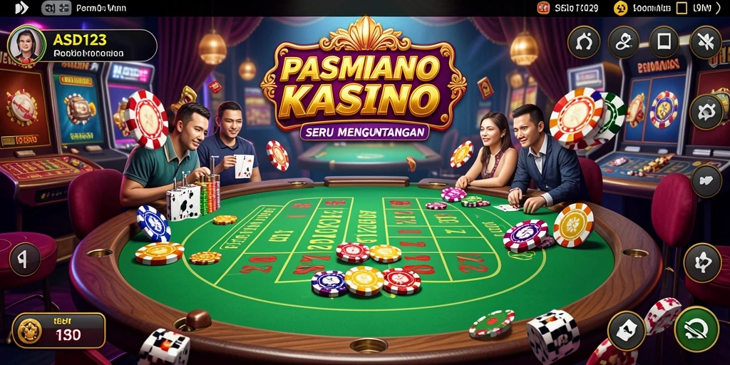 Screenshot gameplay Kasino dari ASD123 yang mendebarkan.