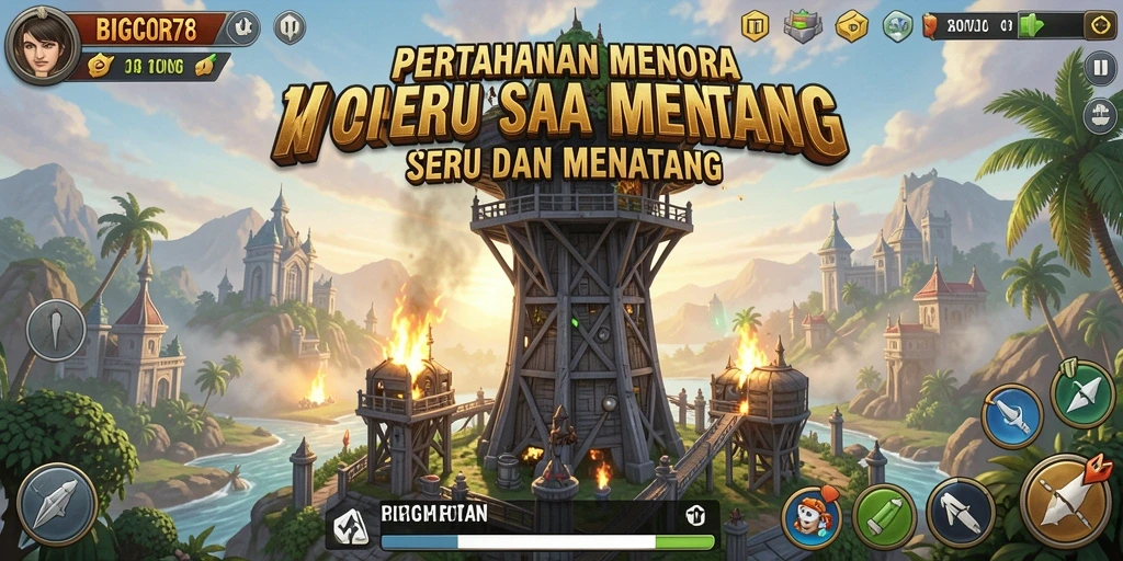 Tampilan menakjubkan dari gameplay <strong>BIGCOR78</strong> yang menantang.