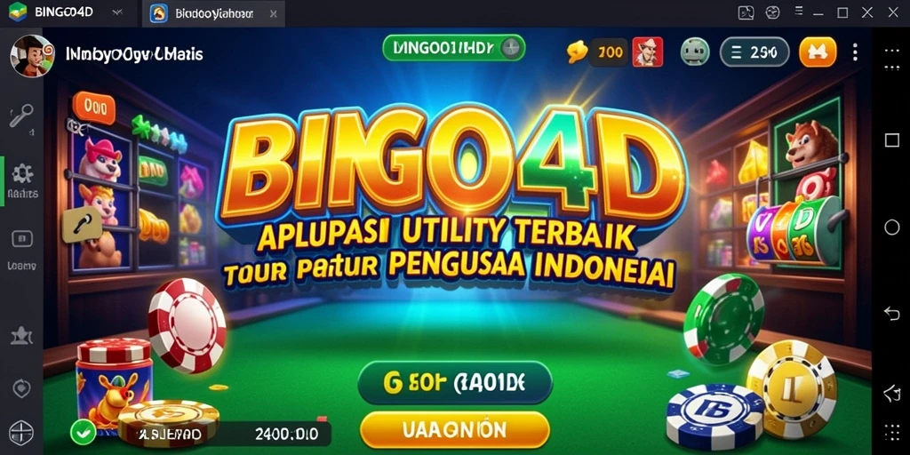 Tampilan antarmuka BINGO4D yang intuitif dan fungsional.