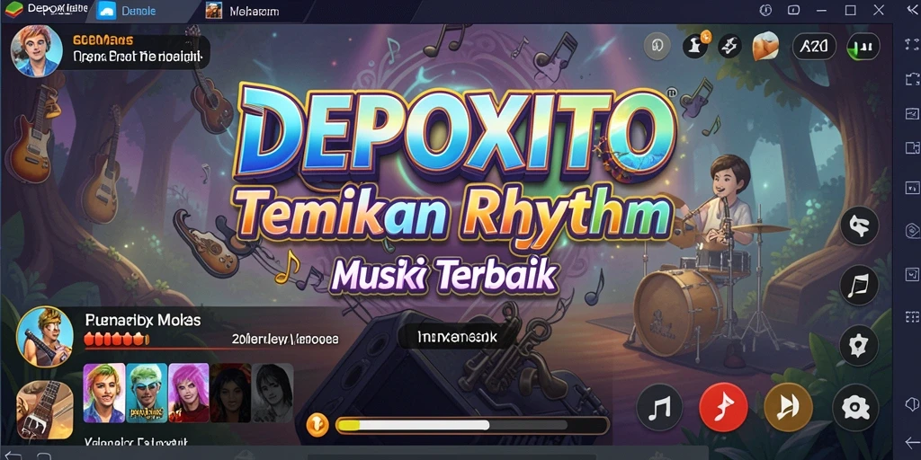 Screenshot DEPOXITO yang menampilkan antarmuka pengguna yang menarik.