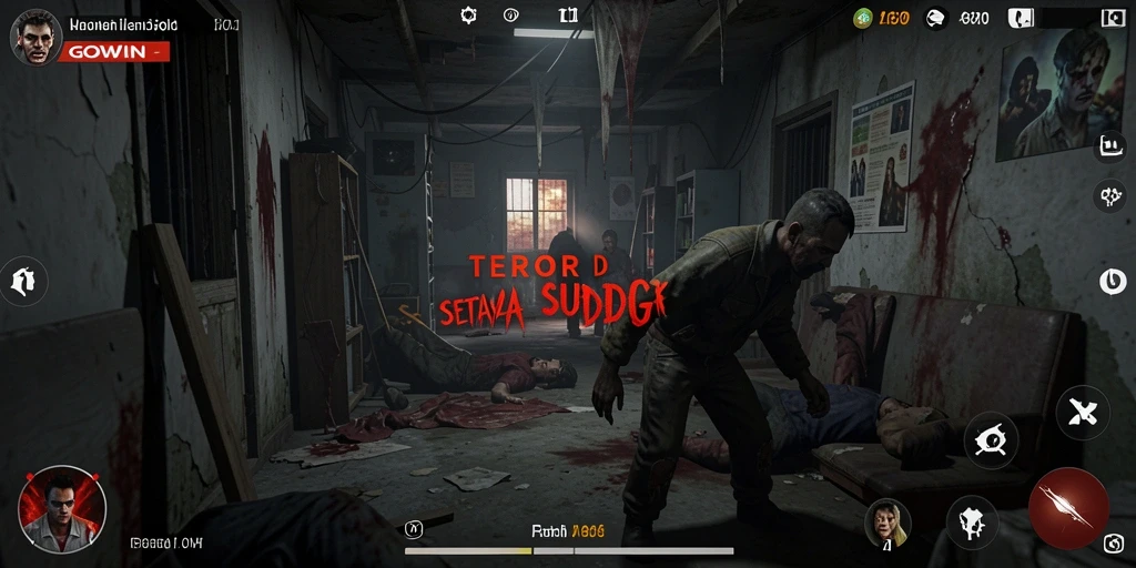 Gameplay <strong>GOWIN</strong> yang menegangkan dengan suasana Horror.