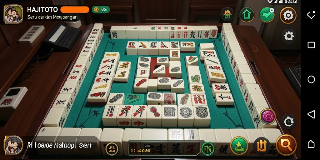 Tampilan gameplay Mahjong yang menarik di HAJITOTO.
