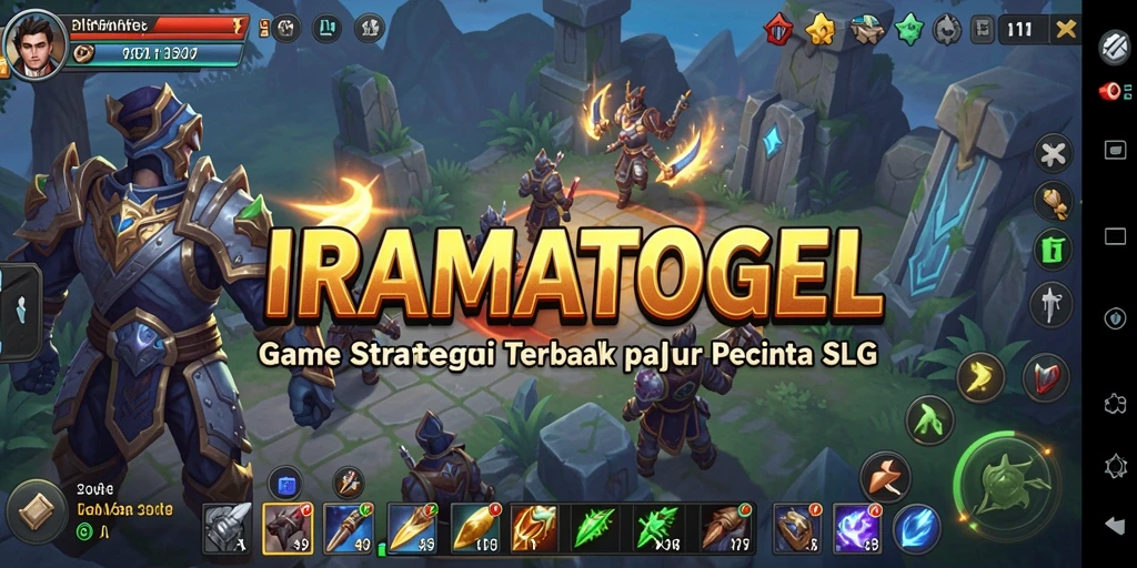 Tampilan menarik dari gameplay strategis IRAMATOGEL.