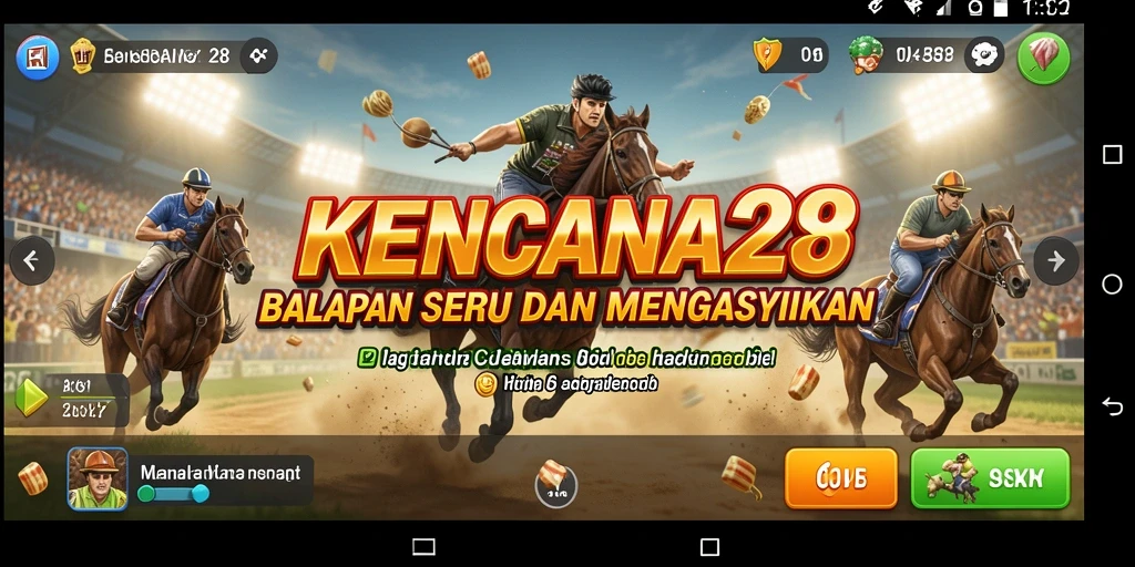 Tampilan gameplay KENCANA28 yang menegangkan dan memukau.
