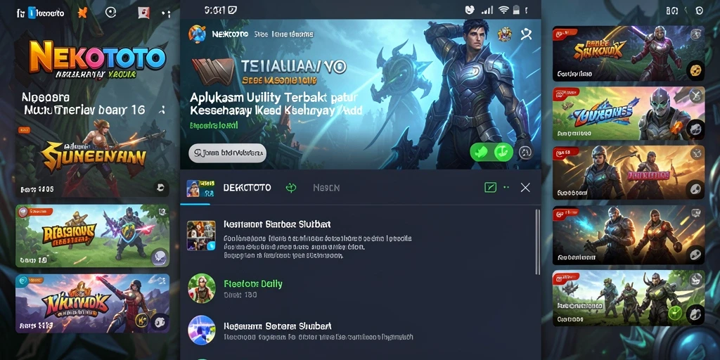 Tampilan utama NEKOTOTO dengan antarmuka yang ramah pengguna.