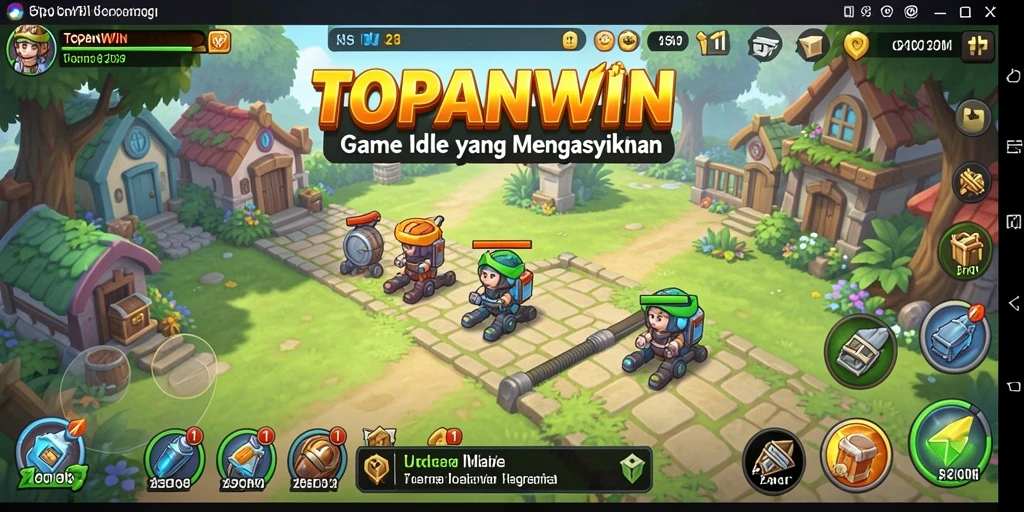 Screenshot gameplay TOPANWIN menampilkan aktivitas pengumpulan yang menarik.